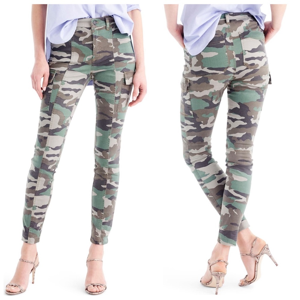 J.Crew | Cargo Toothpick Pant in Camo Print 27 - Picture 1 of 8